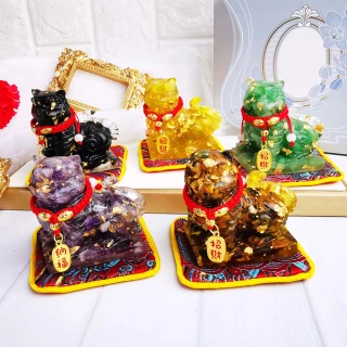 【財神小舖】財神虎爺擺件 水晶 玉石多款選(已開光 招財 辦公室 桌上擺飾 高雄進寶財神廟)