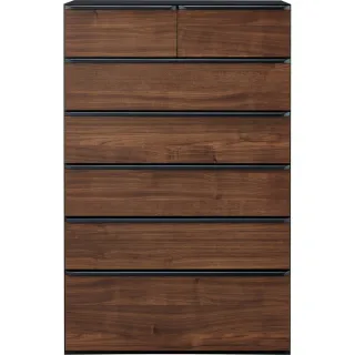 【NITORI 宜得利家居】◎高整理衣櫃 斗櫃 NEEDS3 80HC MBR/BK(高整理衣櫃 衣櫃 斗櫃 NEEDS3)