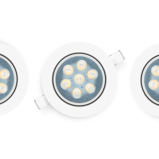 【金亮】4入組｜5W LED投射崁燈 全光譜 開孔7.5cm(高演色性、可調角度、聚焦、快速接頭)