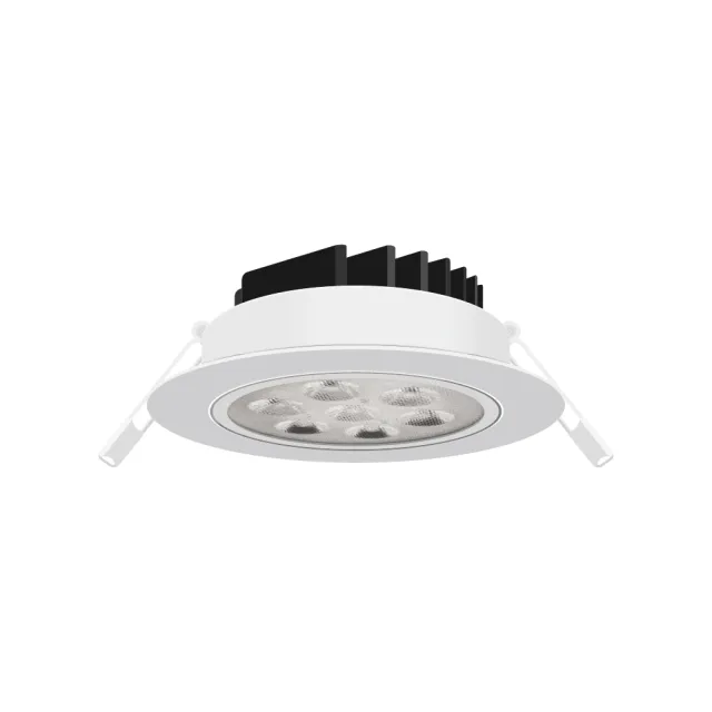 【金亮】4入組｜5W LED投射崁燈 全光譜 開孔7.5cm(高演色性、可調角度、聚焦、快速接頭)