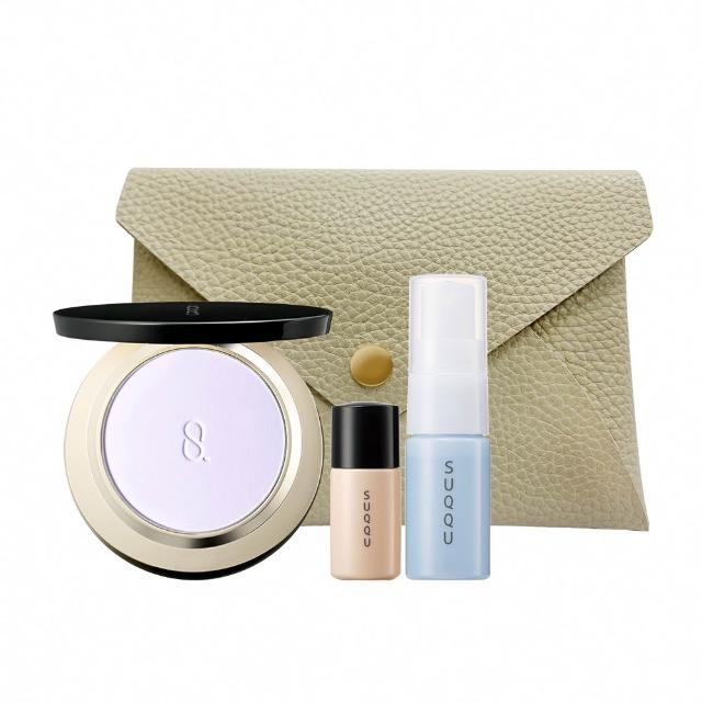 【SUQQU】晶采定妝蜜粉餅蕊+盒清透組(多色任選_加贈妝前組)