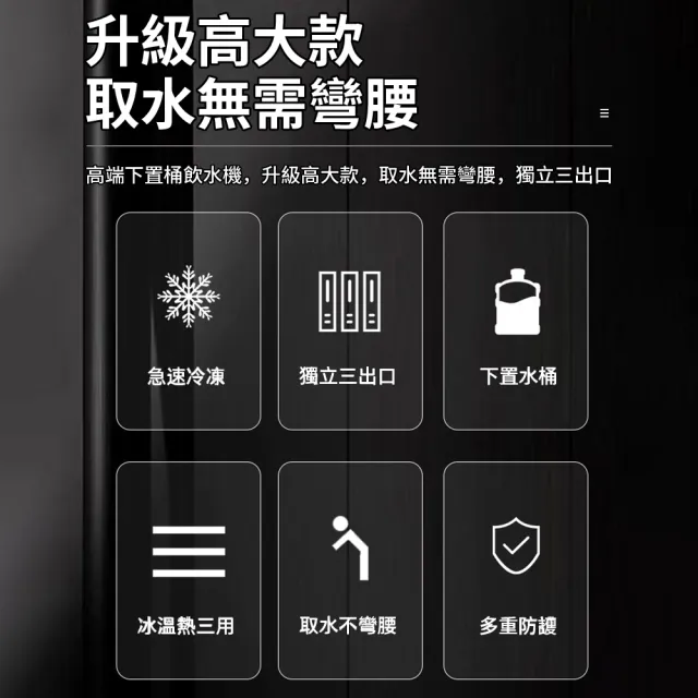 【KOGURE 小慕】110V冰溫熱三用飲水機 下置水桶式飲水機(桶裝水飲水機 開飲機 養生壺 製冷飲水機 SANBU3-A)