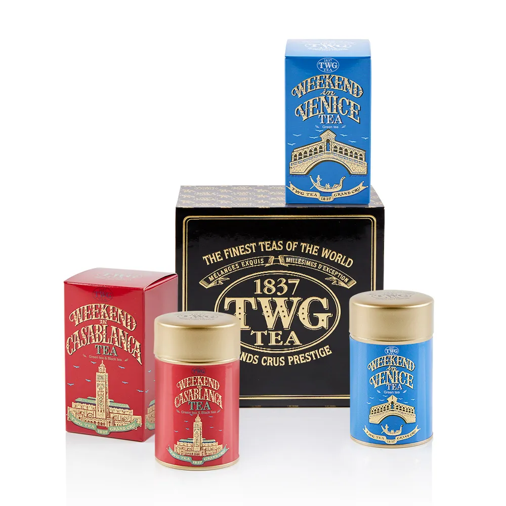 TWG Tea】週末二重奏禮盒組(Weekend Duo Tea Set; 50g/罐) - momo購物