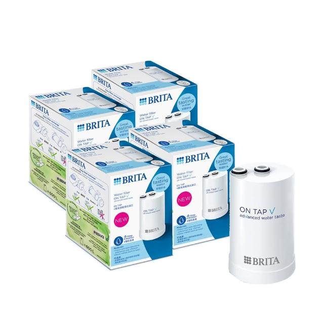 【BRITA】官方直營 強效除鉛及環境賀爾蒙  ON TAP 4重微濾龍頭式濾芯4入經濟組(共4芯)