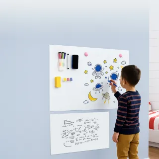 【上手家居】磁性白板貼 40x70cm(白板牆貼/白板牆貼/磁吸板)