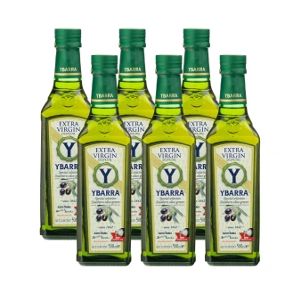 【YBARRA 益百萊】特級冷壓初榨橄欖油(500mlx6瓶 玻璃瓶裝)