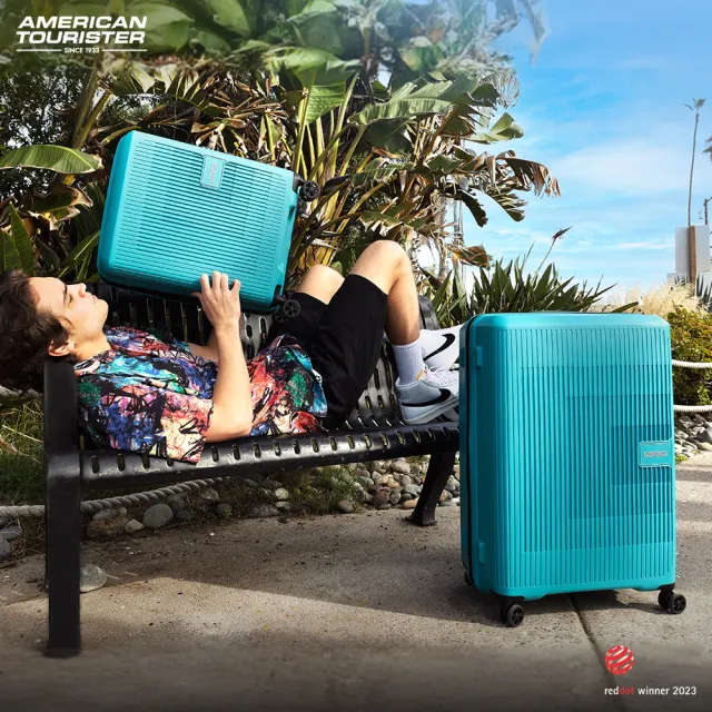 【AMERICAN TOURISTER 美國旅行者】24吋 AEROSTEP 可擴充大容量輕量PP行李箱/旅行箱/出清品(多色可選)