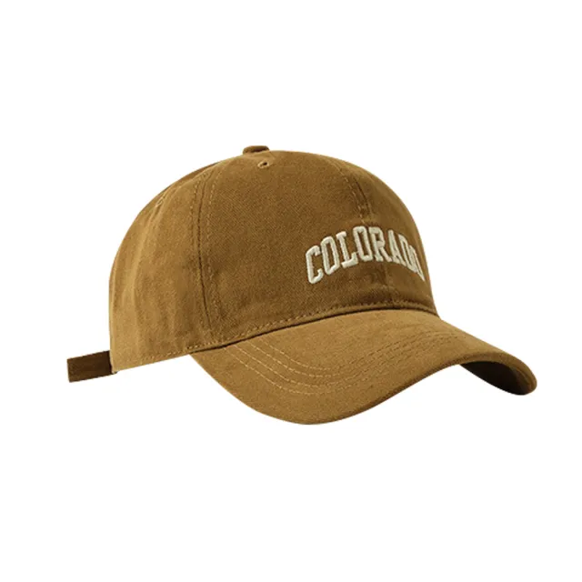 【匠心選品】美式經典刺繡字母棒球帽(休閒棒球帽 中性鴨舌帽 復古老帽 防曬遮陽帽 可調節帽)