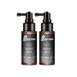 【PowerHero 勁漢英雄】養髮液60mlx2入組(強健豐盈)