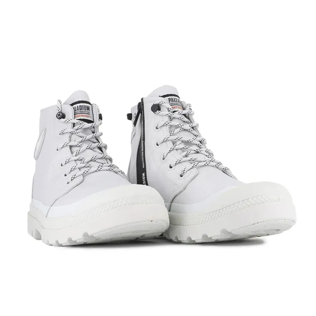 【Palladium】PAMPA RCYCL LT+ WP+ ZIP再生科技輕量拉鍊橘標防水靴/休閒鞋-男鞋/女鞋-冰河灰(74066-069-M)