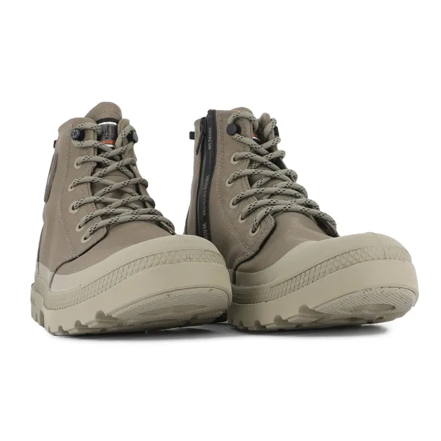 【Palladium】PAMPA RCYCL LT+ WP+ ZIP再生科技輕量拉鍊橘標防水靴/休閒鞋-男鞋/女鞋-軍綠(74066-377-M)