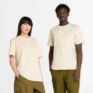 【Timberland】中性象牙色休閒短袖上衣(A6BD8EFL)