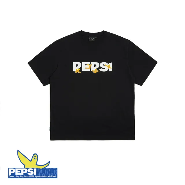 【Mark Gonzales】男女同款 MG X Pepsi 小天使與百事可樂 OG T恤-黑色(百事可樂聯名)