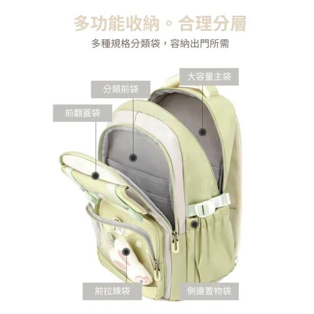 【MoodRiver】雙11 清新學院風格 加厚 大容量 學生書包後背包 背包 女生包包 旅行背包 筆電後背 