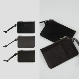 【ROBINMAY】默雨真皮零錢卡夾 頭層皮(拉鍊封口/多色任選)