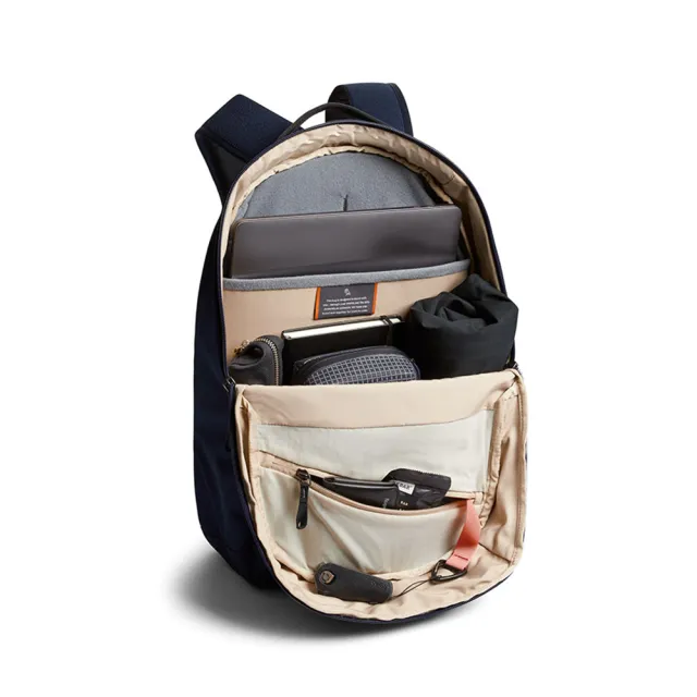 【Bellroy】官方直營 Via Backpack 20L 活力後背包(海軍藍/防潑水/多夾層/輕便背包)