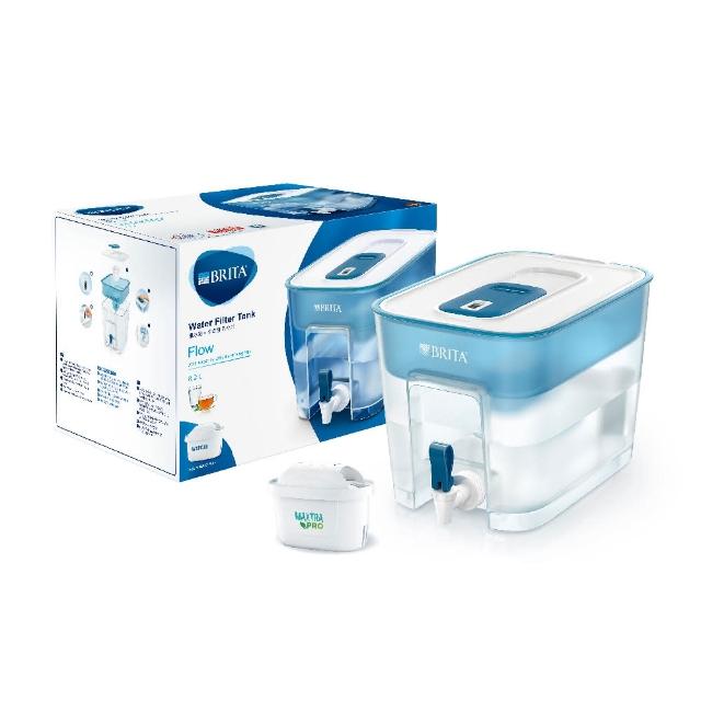 【BRITA】官方直營 Flow濾水箱藍色+MXPRO濾芯(共1壺1芯)