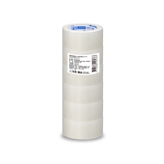 【DEER BRAND 鹿頭牌】OPP霧透封箱膠帶6入組 48mmX90M