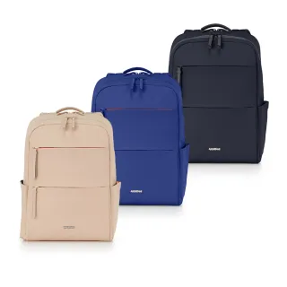 【AMERICAN TOURISTER 美國旅行者】BRIDGET 商務輕量大容量筆電後背包/女包/雙肩包/電腦包14吋(多色可選)