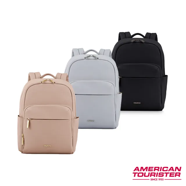 【AMERICAN TOURISTER 美國旅行者】BRIDGET 日常商務輕量大容量後背包/女包/雙肩包(多色可選)