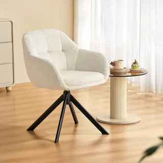 【hoi! 好好生活】林氏木業棉花糖旋轉電腦椅 BY085