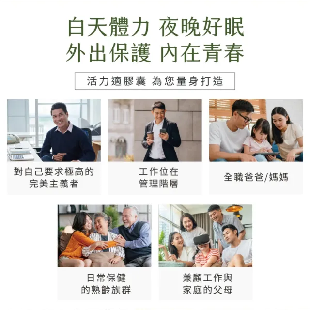 【Natural Fit 活粒適】活力適膠囊 二入組 60粒/入(含紅景天根、南非醉茄根萃取、輔酵素Q10)