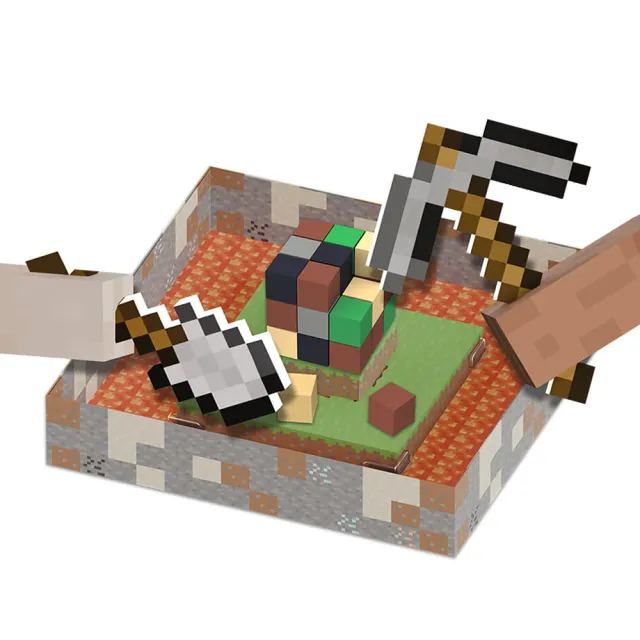 【新天鵝堡桌遊】當個創世神兒童版MINECRAFT: BUILDERS & BIOMES JUNIOR(全家一起來)