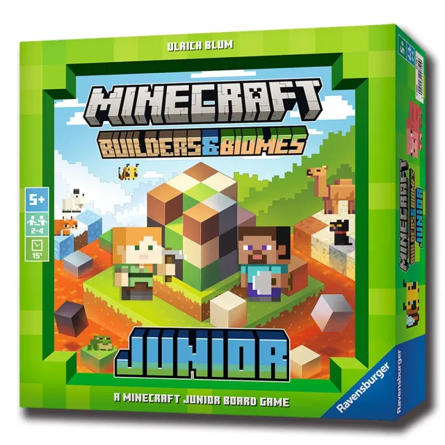 【新天鵝堡桌遊】當個創世神兒童版MINECRAFT: BUILDERS & BIOMES JUNIOR(全家一起來)