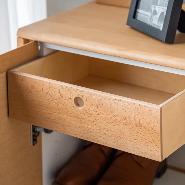 【有情門】STRAUSS 小滿收納櫃-雙門雙抽 寬85/高130(製作期2-3週/實木/MIT/鞋櫃/收納櫃/置物櫃)