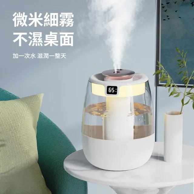【YUNMI】J10濕度數顯智能加濕器 雙噴頭納米霧化水氧機 香氛機 噴霧器 空氣清淨機 增濕器