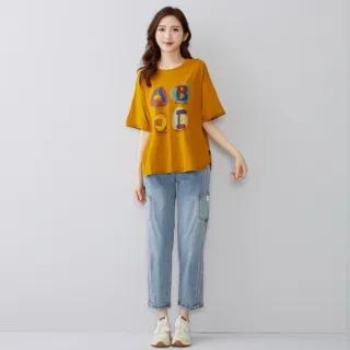 【betty’s 貝蒂思】網路獨賣★運動風多口袋直筒牛仔褲(淺藍)