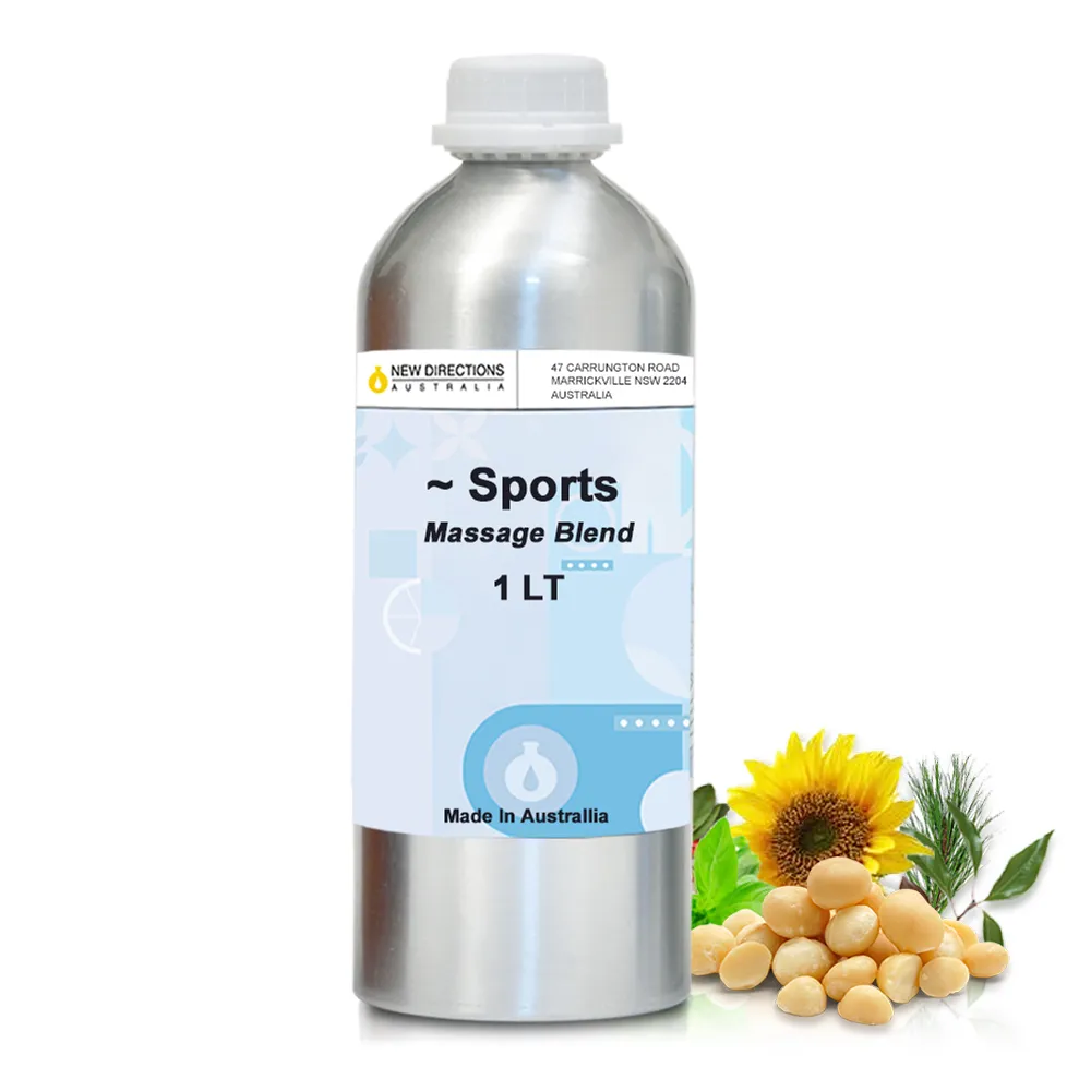 【NEW DIRECTIONS】運動-複方按摩油1000ml(清爽涼感配方-澳洲原裝進口新方向按摩油保濕油)