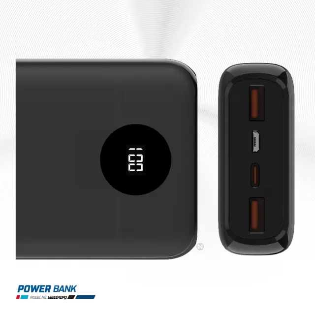 【Energizer 勁量】勁能充 迅閃 UE20040PQ 22.5W 快充行動電源 20000mAh(安全設計 多重電路防護機制)