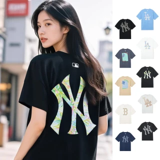 【MLB】背後大Logo短袖T恤 MONOGRAM系列 道奇/紅襪/洋基隊(3ATSM0443.TSM03-多款任選)