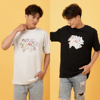 【NEW BALANCE】NB 圖案短T/短袖上衣_男性_黑/淺灰_MT53905AHH_MT53905BK(美版 版型偏大)