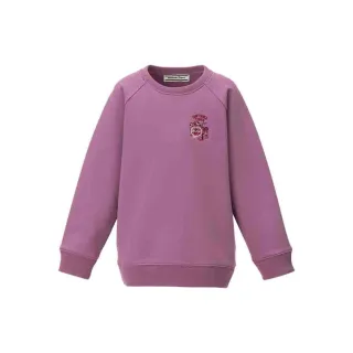 【Onitsuka Tiger】Onitsuka Tiger鬼塚虎-KIDS粉紫色老虎 LOGO 刺繡兒童長袖上衣(2184A283-500)