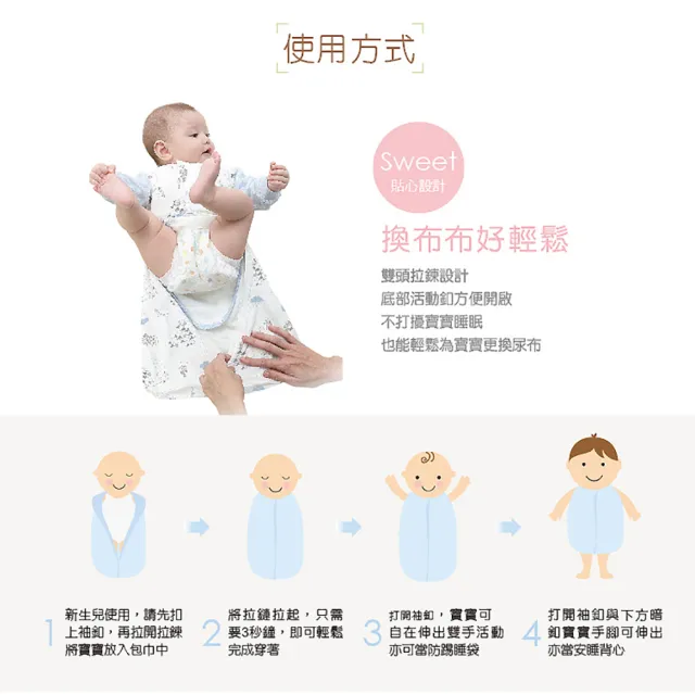 【KU.KU. 酷咕鴨】竹纖有機超好眠懶人包巾(鑽石藍/冰晶粉)