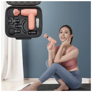 【TAKASHIMA 高島】敲手感冰熱按摩槍 M-1510(台灣製/筋膜槍/五種按摩頭/禮物)