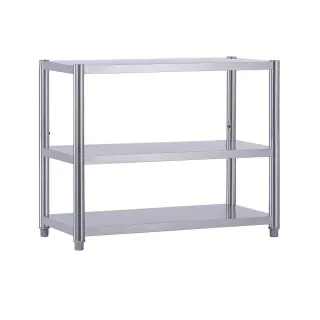 【誠宜居家】60x50x80公分 升級款加粗加厚三層不鏽鋼置物架-加強底部橫梁(廚房架置物架收納架家電架架子)