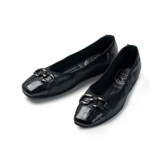 【FAIR LADY】我的旅行日記 小香風鏈條平底娃娃鞋(黑/503001 女鞋)