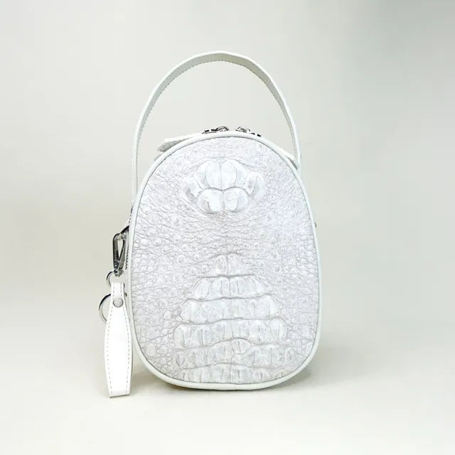 【M2nd】鱷魚背皮蛋形斜背包(Y0036C)