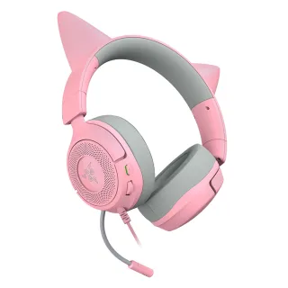 【Razer 雷蛇】北海巨妖 Kraken Kitty V3 X 有線耳麥 - 粉晶