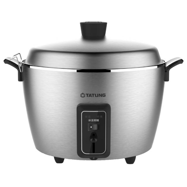  TATUNG大同 TAC-11J-MM 電鍋，11人份大容量設計，適閤家庭使用。內鍋採用304不鏽鋼材質，耐用耐髒易清潔。臺灣製造，銀色系外觀時尚，尺寸約27高x35寬x30深，110V/60Hz電壓，消耗功率600~700W。配件依原廠規定，提供1年保固，BSMI許可字號R31001。完美煮飯煮食神器，讓您輕鬆享受美味！ 