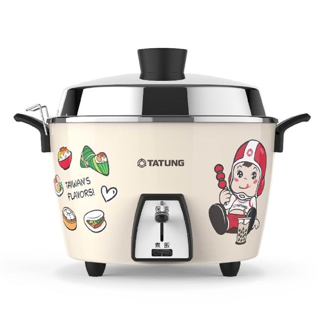 【TATUNG 大同】6人份大同寶寶台灣好食不鏽鋼內鍋電鍋(TAC-06L-MBIF)