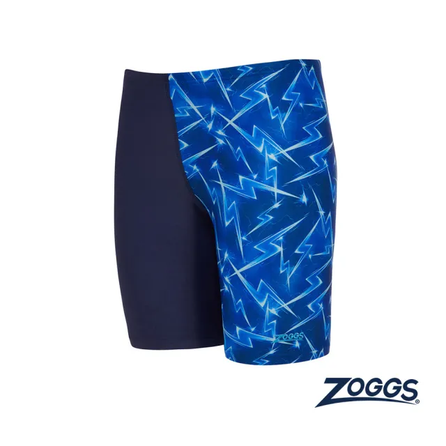 【Zoggs】男孩堆砌閃電運動五分泳褲(大童泳褲/男孩泳褲/比賽泳褲/訓練泳褲/男童泳褲/學生泳褲)