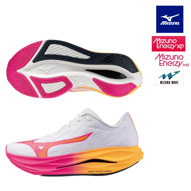 【MIZUNO 美津濃】WAVE REBELLION FLASH 3 男款 慢跑鞋 J1GC251701（HANABI主題色）(慢跑鞋)