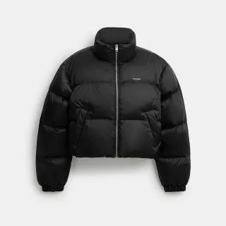 【COACH】蔻馳官方直營 短版羽絨外套-黑色(CCA29)