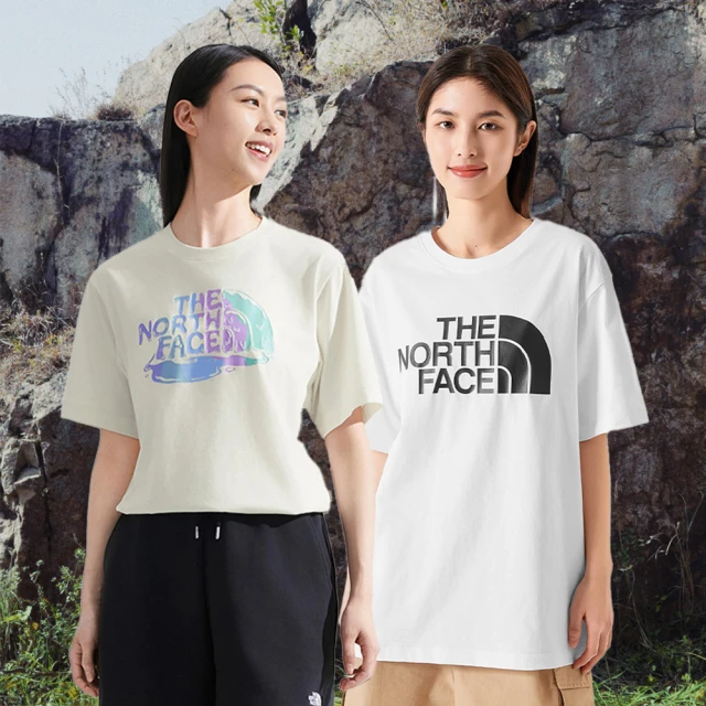 【The North Face 官方旗艦】中性款趣味LOGO印花短T(多款可選)
