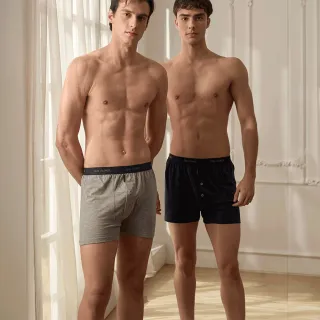 【Sun Flower三花】3件組五片式針織平口褲(純棉男四角內褲 四角褲 男內褲 多色任選)