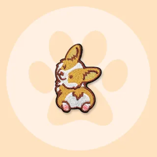 【QOQ】小狗貼布 刺繡貼布/可愛萌寵小狗圖樣刺繡貼布 DIY材料 衣物補丁 自黏膠款(17款任選)